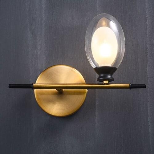 Modern arandela wood aisle bedside corridor wall lights for home bedroom lamp