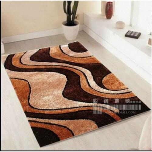 Modern carpert Geometric thick carpets floor mat Full sizeRugs Silk and wool ingredient carpets