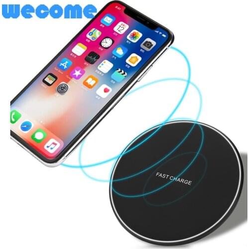 WECOME 5W QI Wireless Charger For iPhone X 8 Plus For Samsung S8 Note 8 S9 Desktop Mobile Phone Charging Pad Dock Charger