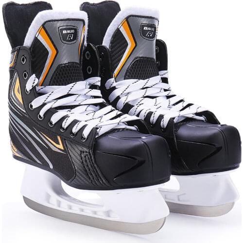 Winter Adult Teenagers Professional Breathable Thicken Warm Ice Hockey Skates Shoes With Ice Blade Comfortable Beginner Patins