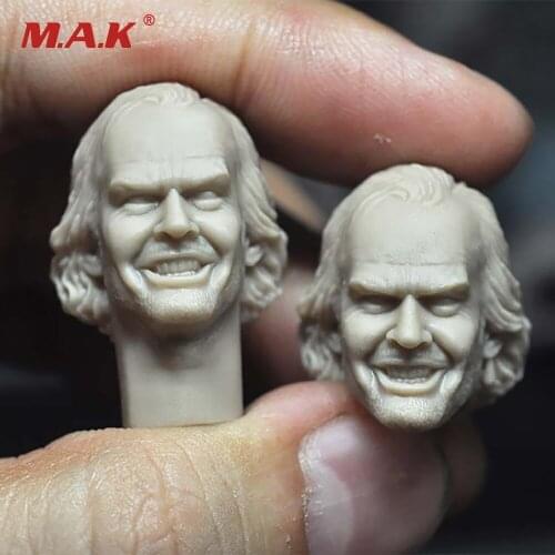 1/12 male head sculpture Jack Nicholson Unpainted Head Carving Head Sculpt Model in stock