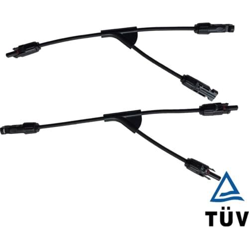 2 / 5 Pairs Connector Y branch M/M/F and F/F/M, 2 male 1 female and 2 female 1male Solar Panel Cable Branch Connector