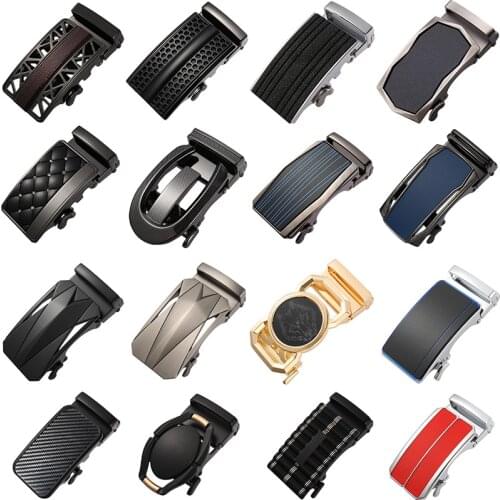 3.5cm With Fashion Mens Business Alloy Automatic Buckle Unique Plaque Belt Buckles Ratchet Men Apparel Accessories