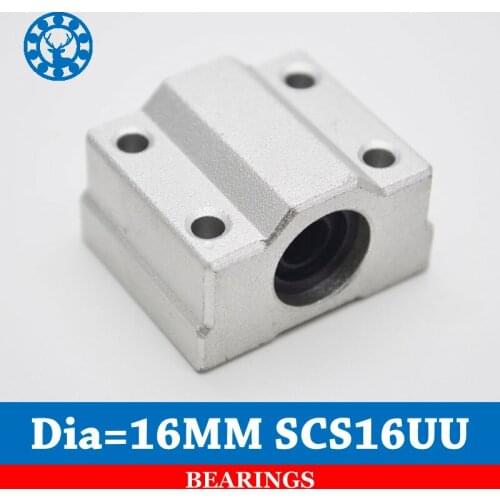 4pcs SC16UU SCS16UU 16mm Linear Motion bearing case unit for cnc router For 16mm Linear Shaft