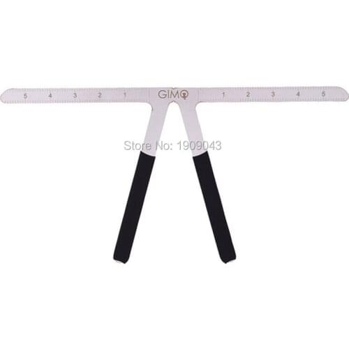 50pcs Permanent Makeup Tattoo Eyebrow Ruler Metal Eyebrow Balance Ruler Measure Tool Shaping Stencil Tools