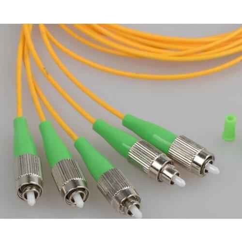 Free Shipping FC/ APC 1x4 PLC Fiber optical splitter single mode with FC APC connector FTTH SC 1x4 PLC ABS optic splitter box