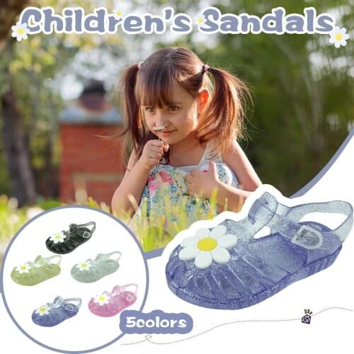 Children Baby Kids Girls Casual Shoes Fashion Summer Creative Beach Flowers Sandals Princess Shoes Buciki Dla Niemowlat