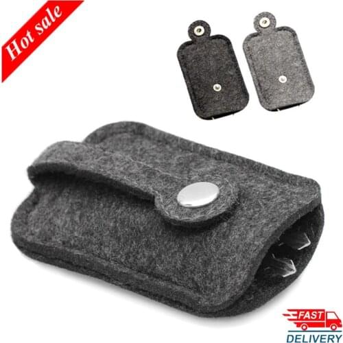 Luxury Car Key Wallet Purse Men Women Woolen Felt Keychain Holder Pocket Keys Organizer Pouch Case Bag Pillow 2.68inch 3.94inch