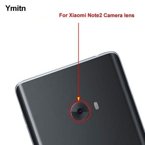 New Ymitn Housing Back Camera glass Lens Cover with Adhesive replacement For Xiaomi Note2 Mi Note 2 ,Free Shipping
