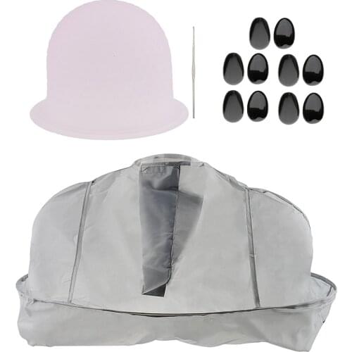 Hairdressing Dye Color Highlight Cape Silicone Cap Hook Plastic Ear Covers