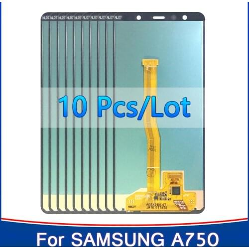 10 pcs/lot 6.0'' ORIGINAL OLED LCD For Samsung Galaxy A7 2018 A750 SM-A750F A750F lcd Display Touch Screen Assembly Replacement