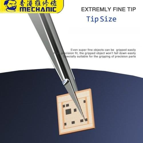 Electronics Industrial Tweezers Anti-static Stainless Tweezer Straight Curved Tip Jump Wire Picker for Phone Motherboard Repair