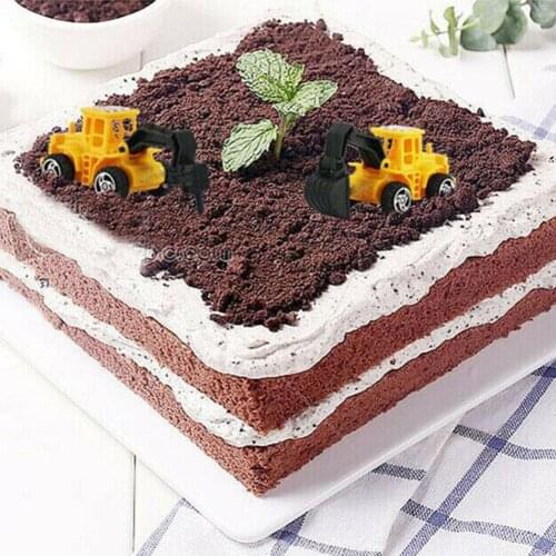 6Pcs/lot Engineering Vehicle Toy Car Model Diecasts Cake Hobbies Mini Baking Bulldozer Decoration Birthday Excavator For Ki F4Q5