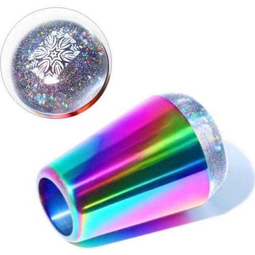 Nail Stamper Silicone Head Manicure Scraper Polish Transfer Template Kits Nail Art Stamper Plates For DIY Nail Art Decoration