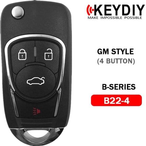 KEYDIY KD900/KD-X2 Key Programmer B Series Remote Control KD MINI B22-3/4 Blank Car Key for Chevrolet/Buick Style,5pcs/lot