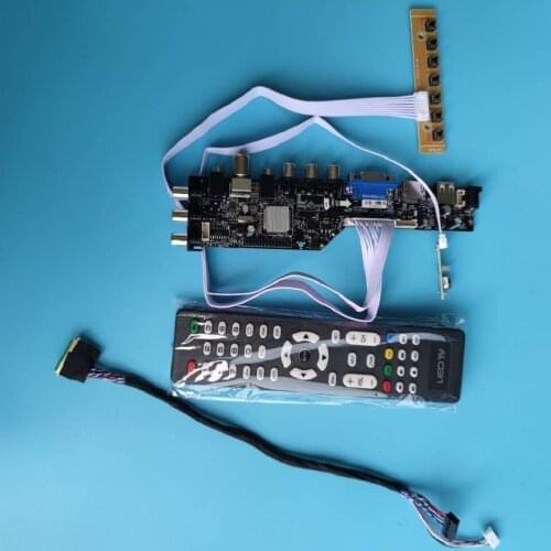 Kit For B101XTN01 remote panel monitor digital controller board 1366x768 HDMI-compatible driver DVB-T DVB-T2 LED USB VGA AV TV