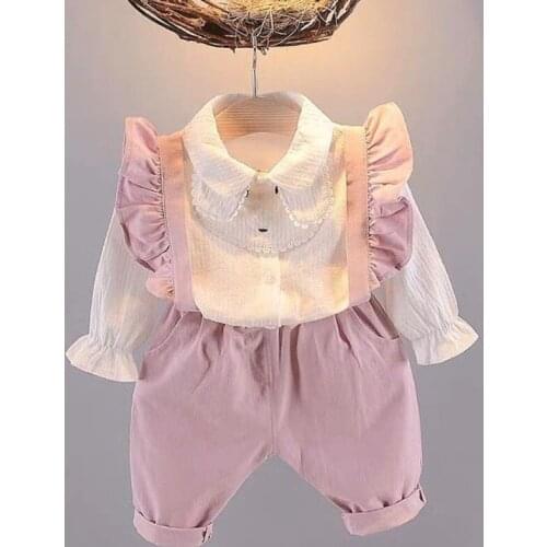 Creative Spring and Autumn Baby Suit Girl Clothes Modern Design Cute Baby Suit Baby Kleding Meisje Clothes Baby Set BD50YE