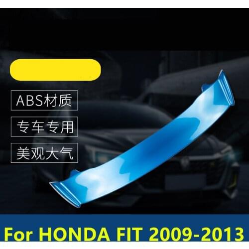 For Honda Fit 2009-2013 Tail trim strip exterior special car tail wing free punching wing Exterior decoration car Accessories