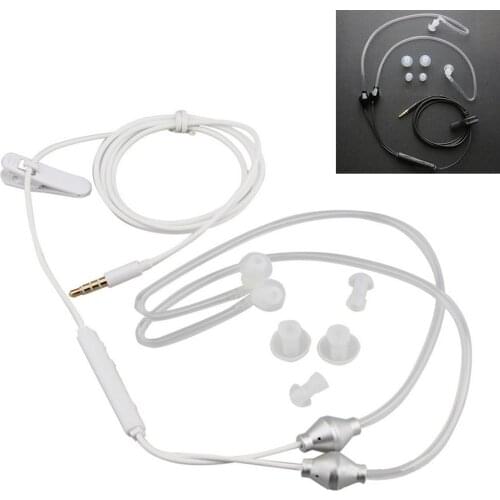 In Ear Stereo Air Tube Anti-radiation Headset Radiation Proof Earphone #734