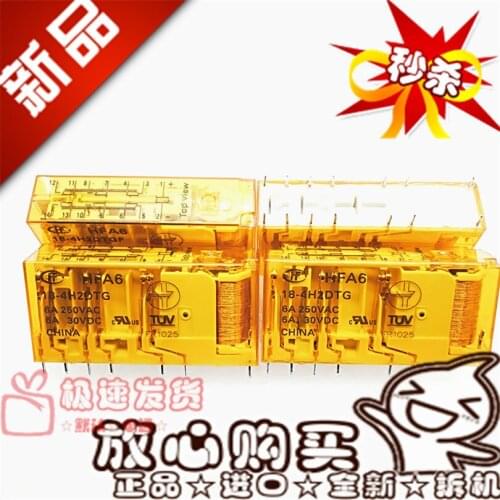 New HFA6 18-4H2DTG Safety Relay Four Open Two Closed 18VDC Pass with G7SA-4A2B