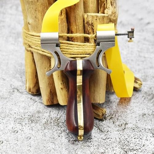 Stainless Steel Outdoor Hunting Slingshot Powerful Catapult with Rubber Band High Precision Shooting Slingshots 2020 New