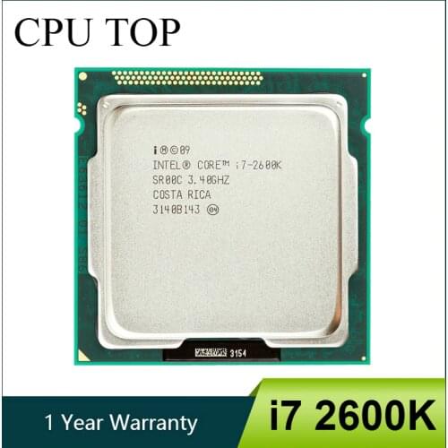 Intel Core i7 2600K 3.4GHz SR00C Quad-Core LGA 1155 CPU Processor
