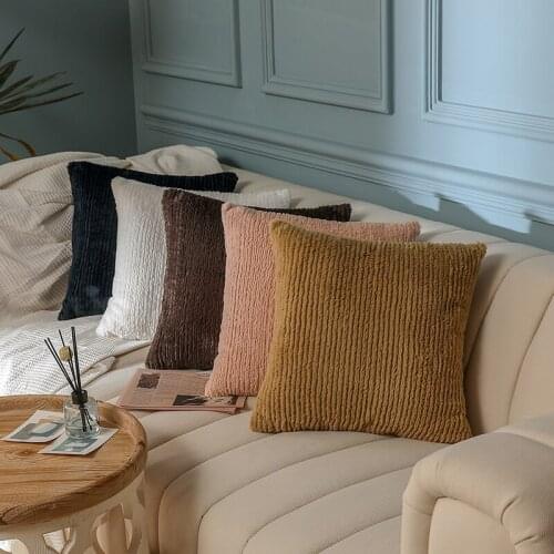 Luxury High Quality Fashion Soft Flannel Cushion Cover Pillowcase Home Decorative Sofa Throw Egg Chair Outdoor Garden Cushion