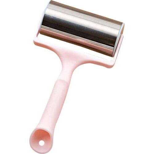 Stainless Steel Roll Noodle Stick Pastry Non-Stick Crust Pizza Fudge Baker Roll Metal Kitchen Tool Baking Dough Pizza Biscuit