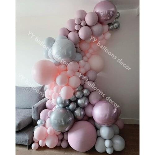 DIY Macaron RETRO Lotus BABY PinkBalloons Garland Arch Kit Wedding Anniversary Birthday Party Baby Shower Global Balloons Decor