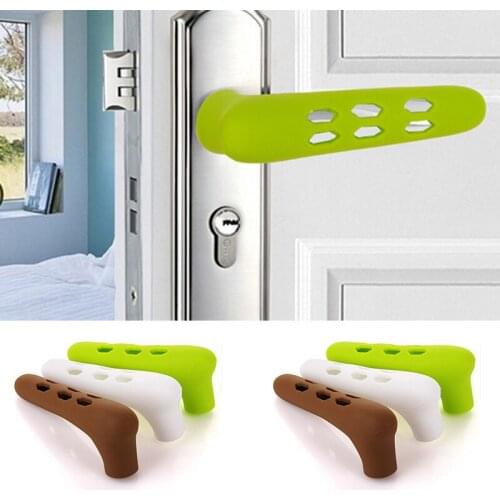 Silicone Room Door Handle Door Knob Cover Baby Child Crash Protection Door Pull Handle Gloves Protector Home Accessories