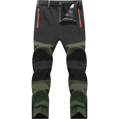 Waterproof Warmth Radiation Protection Men Hunting Climbing Camping Hiking Trekking Pants Softshell Autumn Winter