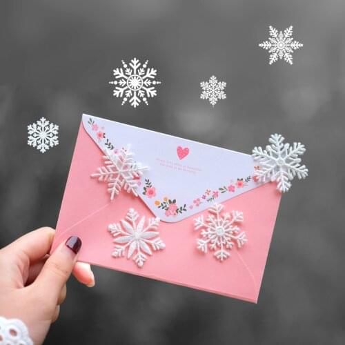 High Quality White Snowflake Patches Iron On Applique for Clothing Winter Dress Shoes Sew On Patches for DIY Accessories