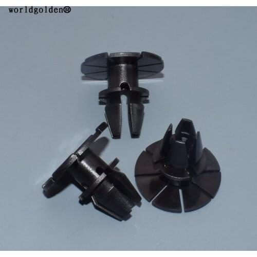 Worldgolden 100pcs plastic clip Rocker Panel Retainer for BMW #51717066226