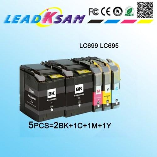 5x 695 699 compatible For Brother ink cartridge MFC-J2320 MFC-J2720 LC699 LC 699 LC695 LC695