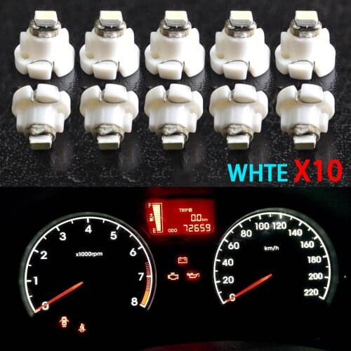 Auto Universal Hot 10pcs T4/T4.2 Neo Wedge LED Bulb Cluster Instrument Dash Climate Base Lights Car Styling