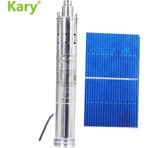 Kary dc 24v submersible solar pump including shipping 1.28inch max lift 40m 3000L/H brussless dc water pump