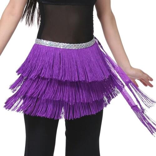 3 Layers Fringe Sequin Oriental Belly Dance Costume Belt for Sale Women Dancing Hip Scarf Scarves Bellydance Accessories Clothes