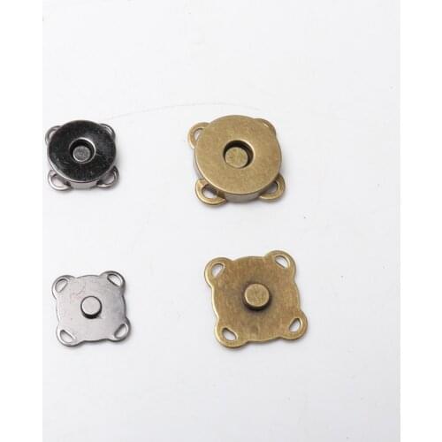 15 Style DIY Magnetic Snap Fasteners Clasps Buttons Handbag Purse Wallet Craft Bags Parts Accessories 10mm 14mm 18mm 5Sets