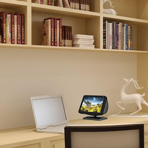 Anti-Slip Base Mount Bracket Rotatable Magnetic Bracket for-Amazon Echo Show 8 77HA