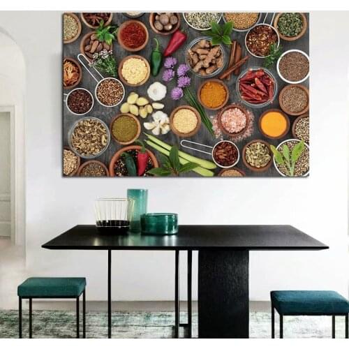 Modern Seasoning Harvest Grain Food Wallpaper Kitchen Living Room Background Wall Painting Home Decoration Mural
