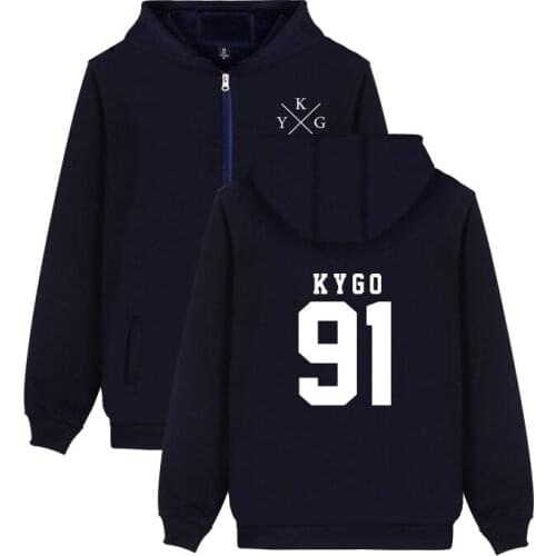 DJ Kygo Logo Custom Hip Hop Sweatshirts Autumn Zipper Hoodies Women Jacket Coat Print Casual Men Hooded High Quality warm coat