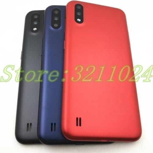 10Pcs/Lot New 5.7" For Samsung Galaxy A01 SM-A01 A015F/D Battery Back Cover Case Housing Cover With Side button Key Camera Lens