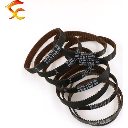 10PCS/lot Rubber Timing belt S2M 152 Length 152mm teeth 76 width 6mm Brand:MBL Made in Japan