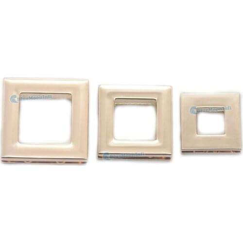 2/5/10/25 pcs Zinc Alloy Square Grommets Eyelets Canvas Leather Selfing Back Screw Handbag Buckle