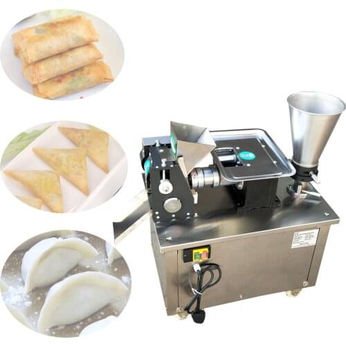 2.5kw Factory price 2020 automatic gyoza spring roll empanada dumpling making machine samosa manufacturer