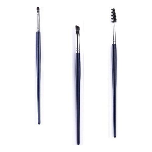 3Pcs High-quality Makeup Brush Set Concealer Eyebrows Eyelash Brush Eye Patch Stippling Brush Professional Makeup Tool