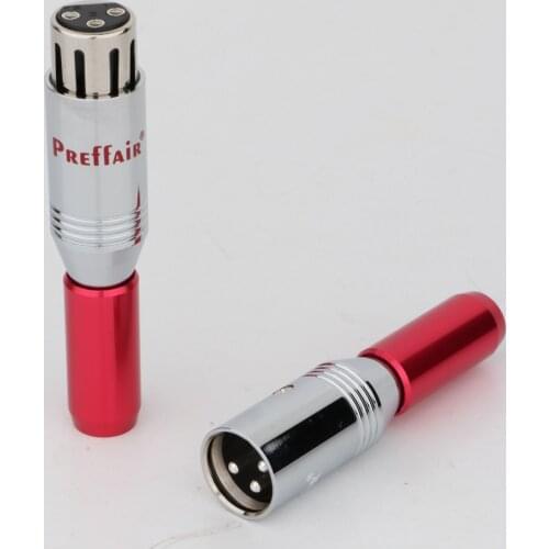 Preffair 4Pieces XR1809 XLR Silver Plated Interconnect Plugs For DIY Cable