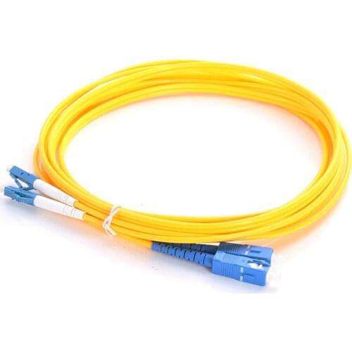 40M LC-SC Duplex Singlemode Fiber Optical Optic Patch Cord Jumper Cable LC To SC