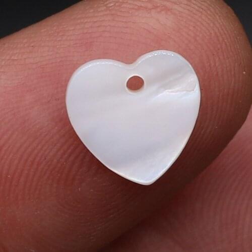 5PCS 2021Natural Freshwater Cute Heart-shaped Loose Bead Pendant Making DIY Necklace Bracelet Earrings Jewelry Accessories Gift