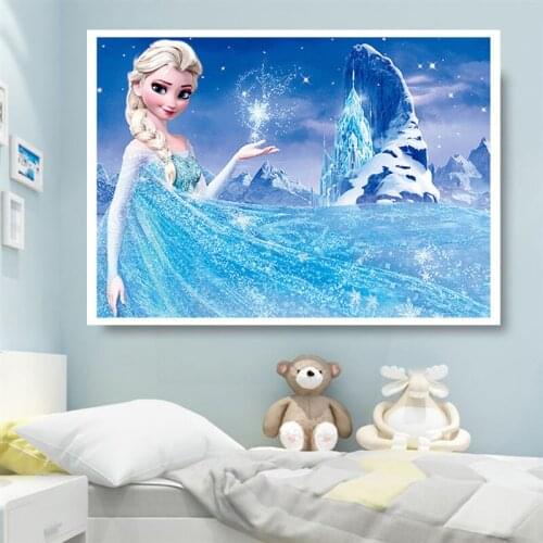 Disney Full Square Round 5D Diamond Painting Princess Aisha Frozen Cross Stitch Kits Diamond Embroidery Mosaic Home Decor Gift